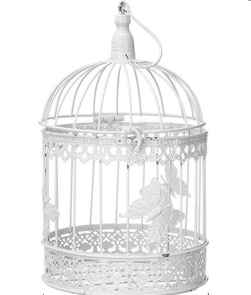 Tirelire Mariage Cage à Oiseaux