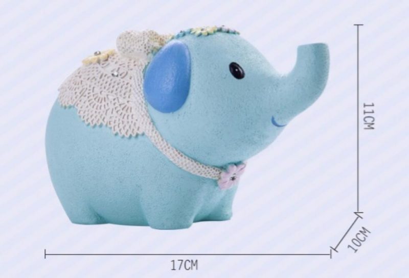 Tirelire Éléphant Bleu – Image 3