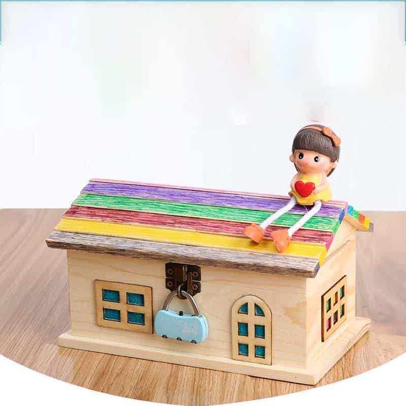 Tirelire Maison en Bois – Image 7